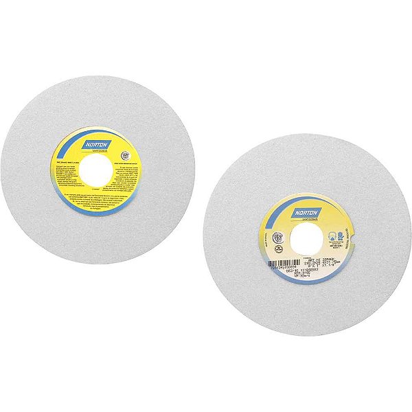Rebolo reto 8" x 1" 38A grão 46 branco NORTON