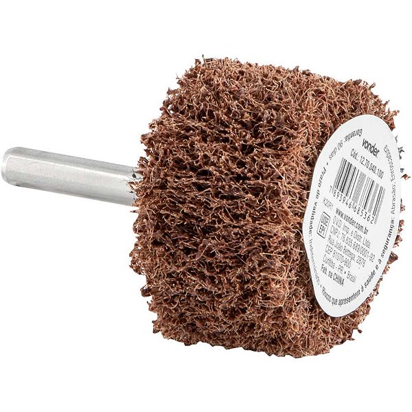 Roda com haste para acabamento 40mm x 25mm grão 100 VONDER