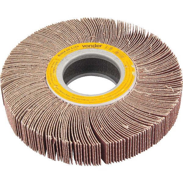 Roda de lixa 150mm x 25mm sem haste grão 100 VONDER