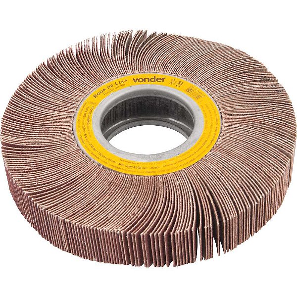 Roda de lixa 150mm x 25mm sem haste grão 120 VONDER