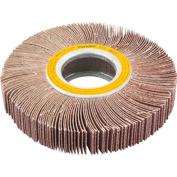 Roda de lixa 150mm x 25mm sem haste grão 80 VONDER