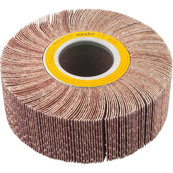 Roda de lixa 150mm x 50mm sem haste grão 100 VONDER