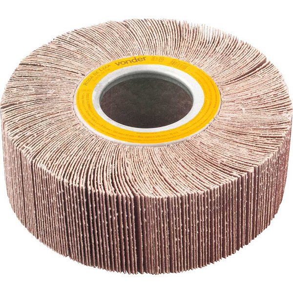Roda de lixa 150mm x 50mm sem haste grão 120 VONDER