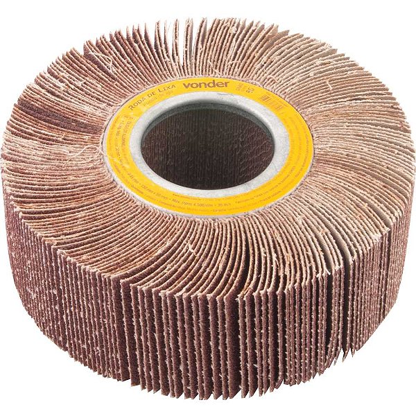 Roda de lixa 150mm x 50mm sem haste grão 60 VONDER