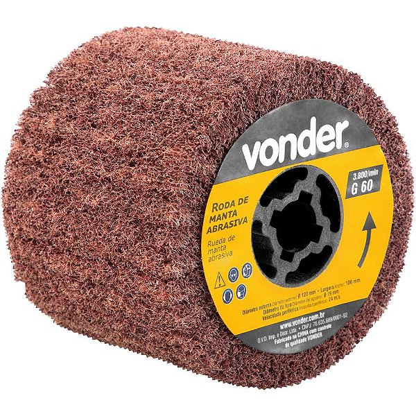 Roda de manta abrasiva para PEV 1380 grão 60 VONDER