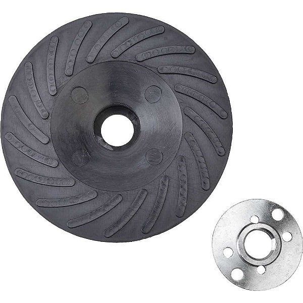 Suporte para disco de lixa 4.1/2" semirrígido e estriado porca de aperto com rosca M14 DABP4SRM14 DEWALT