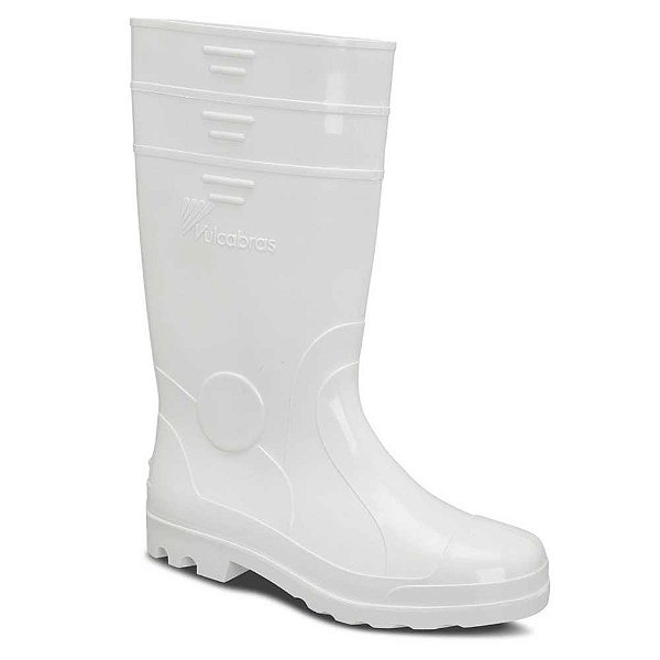 Bota de PVC branca cano longo com forro 42 VULCABRAS