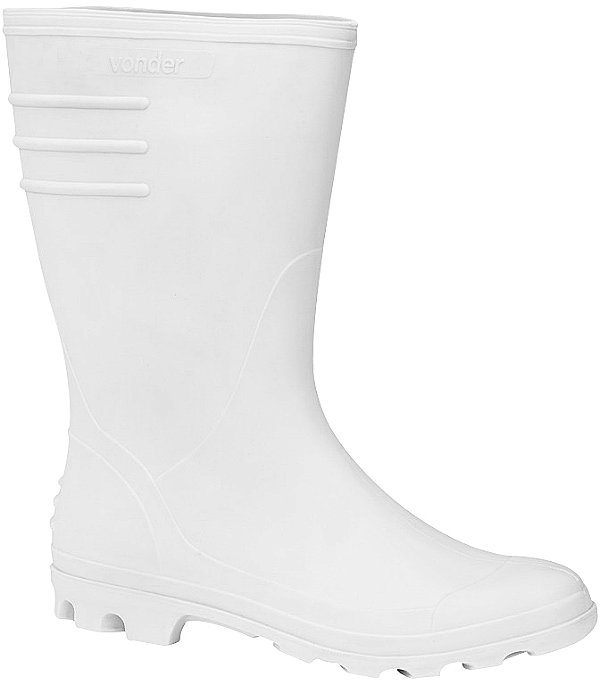 Bota de PVC branca cano médio sem forro 40 VONDER