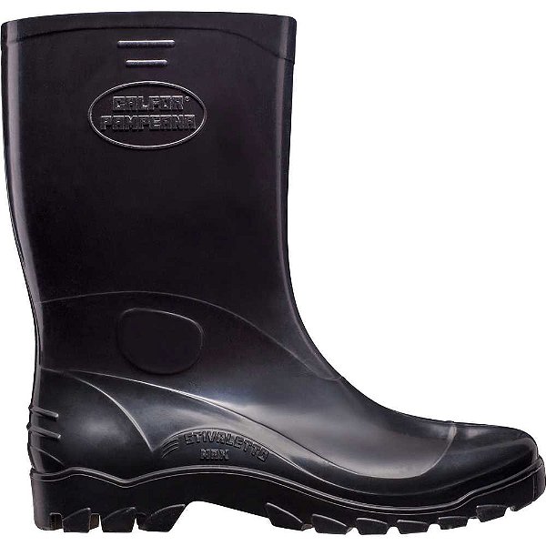 Bota de PVC cano médio com forro nº41 preta STIVALETTO MAX STMP 516 CALFOR