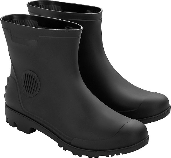Bota de PVC preta cano 3/4 sem forro 42 VONDER