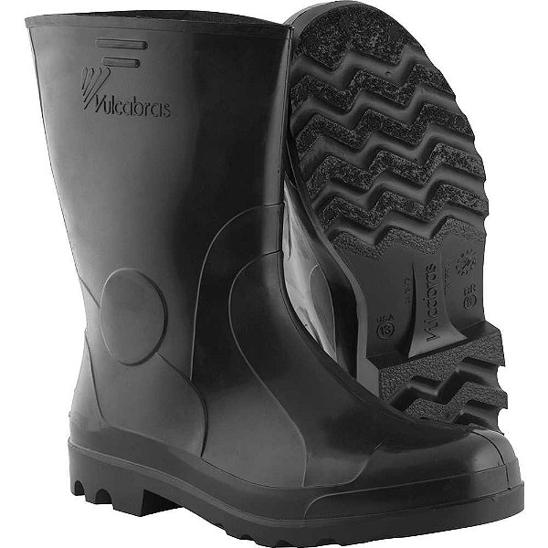 Bota de PVC preta cano curto 46/47 VULCABRAS