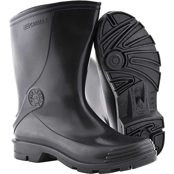 Bota de PVC preta cano curto Capataz II 39 ALPARGATAS