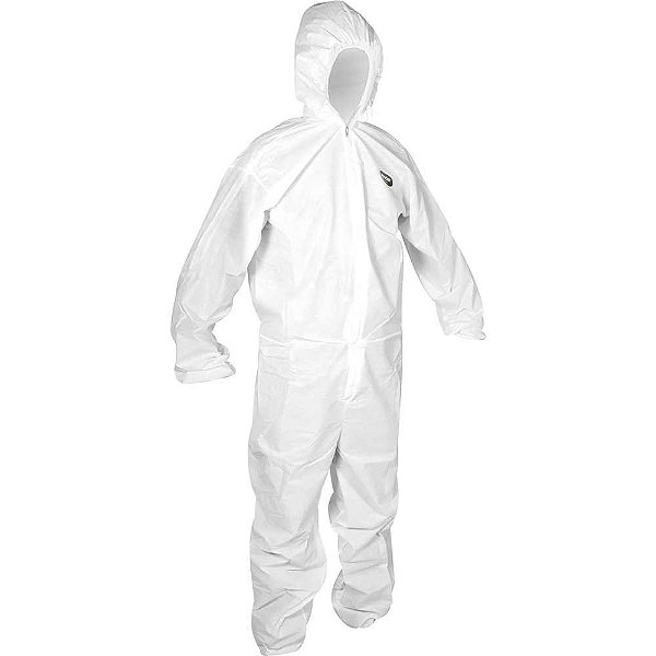 Macacão com capuz branco tamanho M AI 30 PPL VONDER