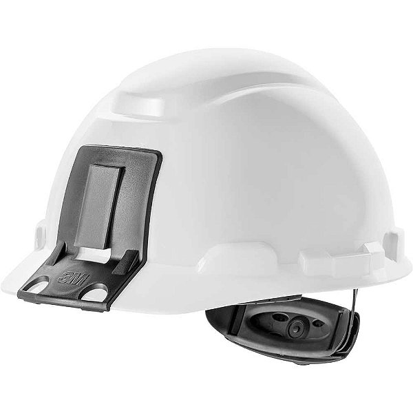 Capacete aba frontal mineiro branco com catraca H-701 HB004732465 3M