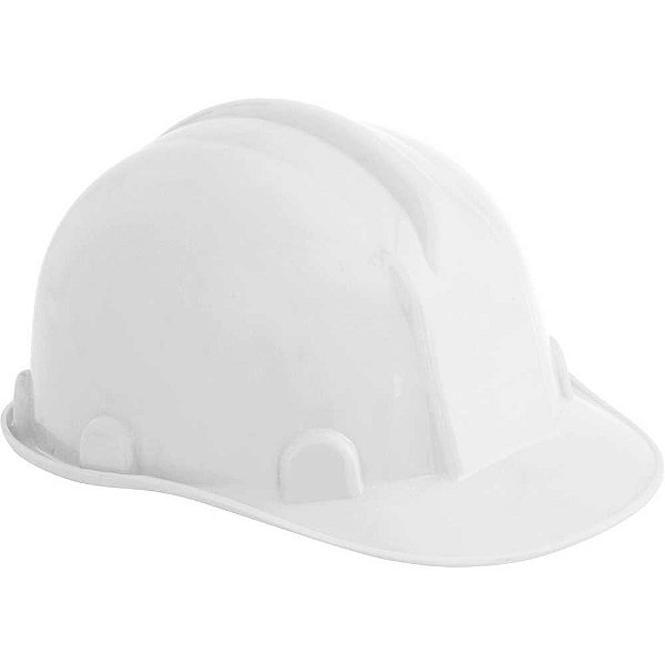 Capacete branco com aba frontal VONDER