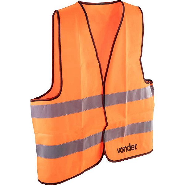 Colete refletivo tipo blusão sem bolso laranja CV 101 VONDER