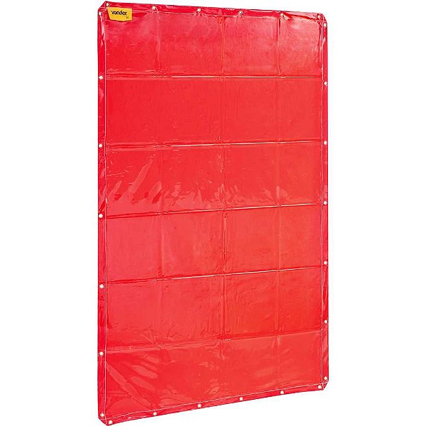 Cortina de proteção para solda laranja 1,22m x 1,78m VONDER