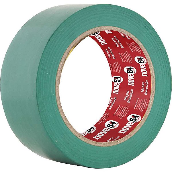 Fita adesiva para demarcação 48mm x 30m verde NOVE54