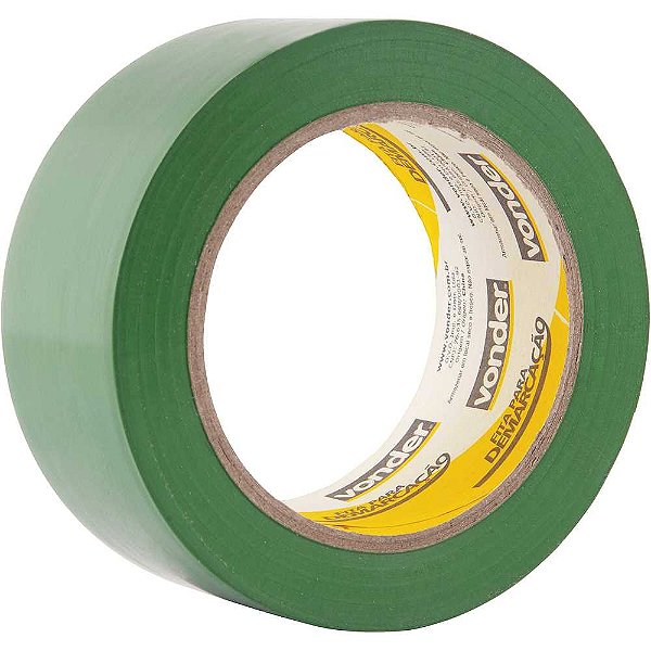 Fita adesiva para demarcação 48mm x 30m verde VONDER