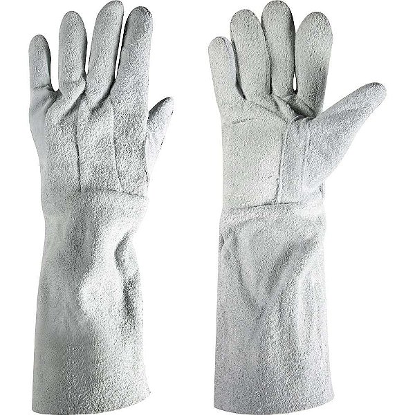Luva de raspa 20cm com reforço total QUALITY KOUROS