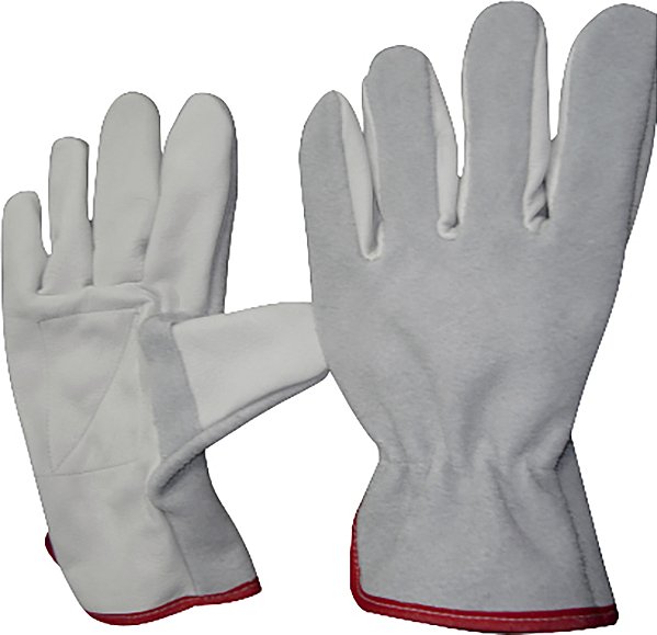 Luva mista de raspa/vaqueta com reforço 49 QUALITY KOUROS