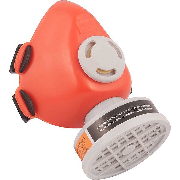 Respirador tipo peça um quarto facial com 1 filtro VO (vapores orgânicos) 700.31100 PLASTCOR