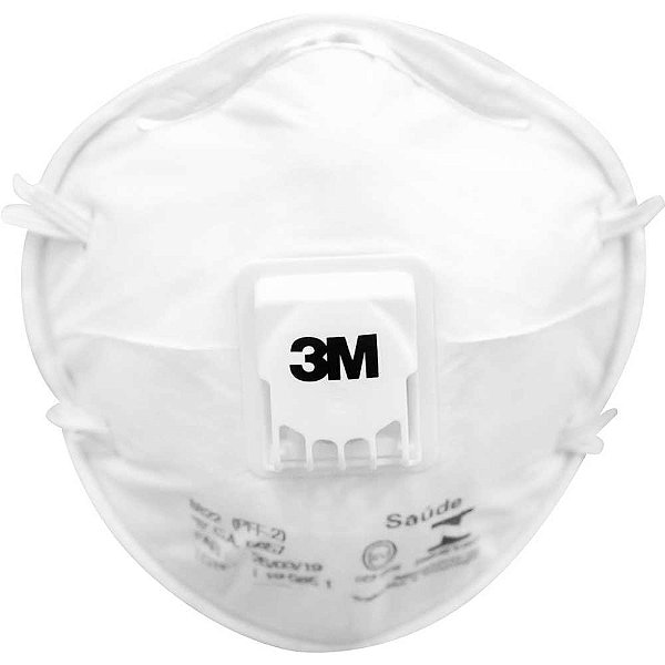 Respirador valvulado PFF2 8822 branco 3M - 10 unidades