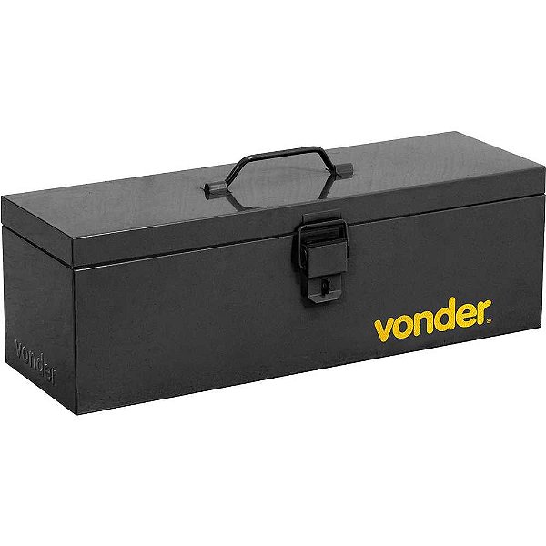 Caixa metálica para ferramentas tipo baú com bandeja 50,0cm x 16,0cm x 17,0cm VONDER