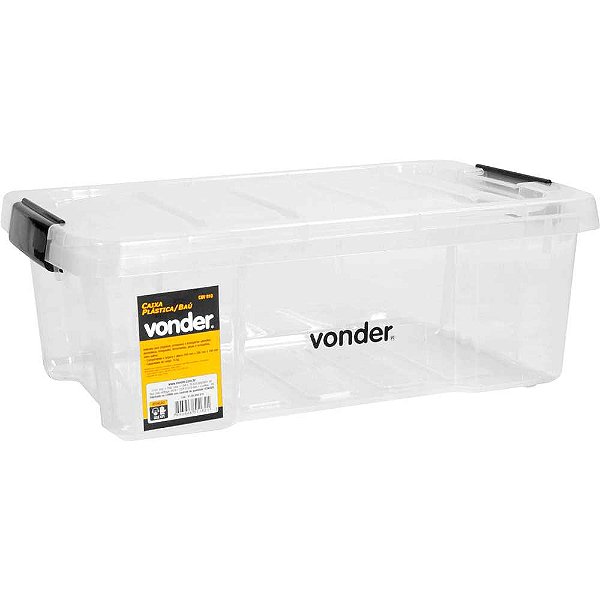 Caixa plástica/baú transparente CBV 010 VONDER