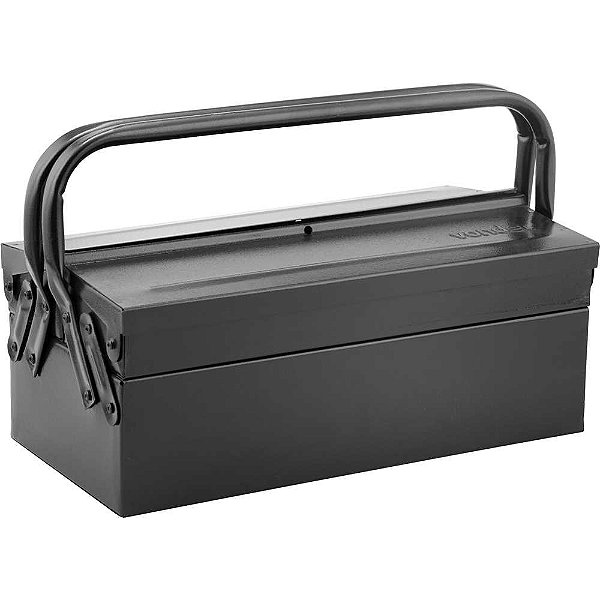 Caixa metálica sanfonada para ferramentas com 3 gavetas 40cm x 19cm x 16cm VONDER