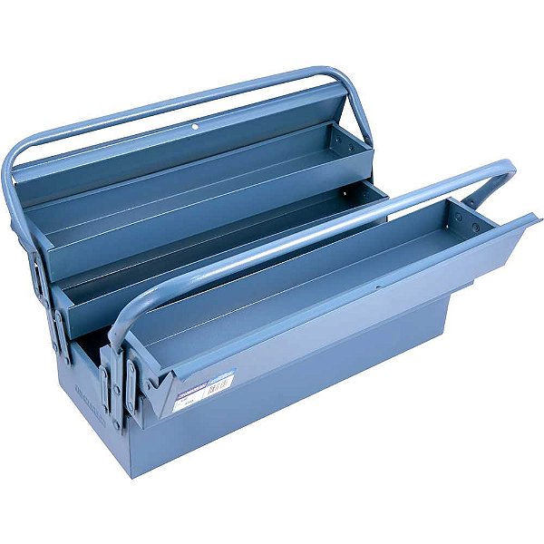 Caixa metálica sanfonada para ferramentas com 5 gavetas 50,0cm x 20,0cm x 20,5cm 550 MARCON