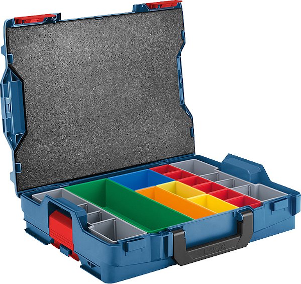 Maleta plástica para transporte L-BOXX 102 com SET para 12 peças profissional BOSCH