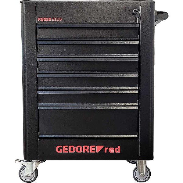 Carro para ferramentas com 6 gavetas 3301666 GEDORE RED