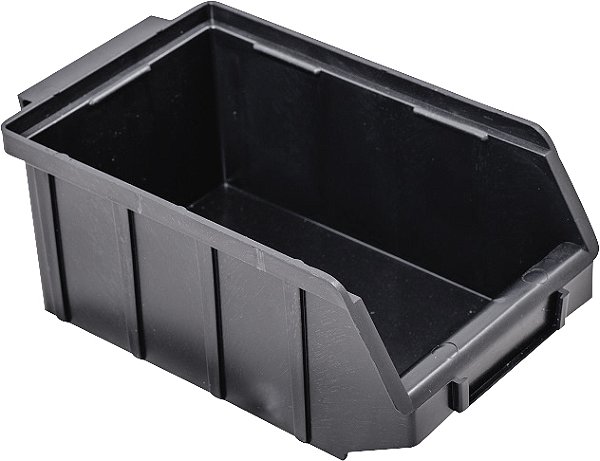 Gavateiro plástico nº3 preto 7,5cm x 10,5cm x 18,0cm NACIONAL