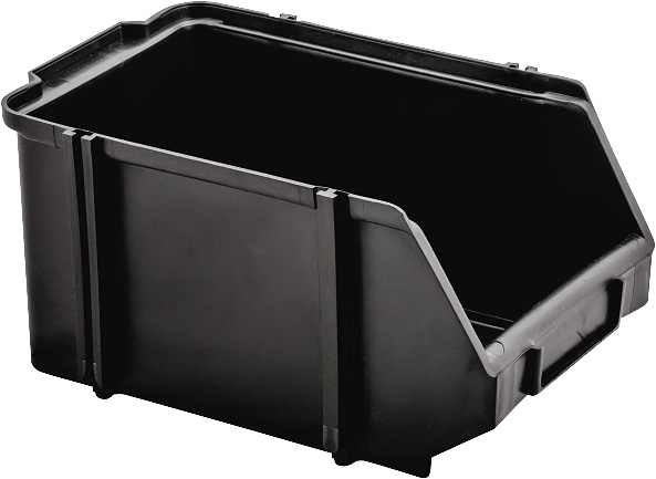 Gavateiro plástico nº5 preto 12,0cm x 15,0cm x 25,0cm NACIONAL