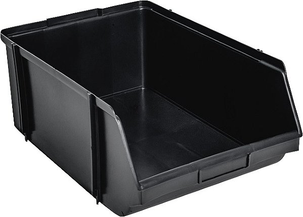 Gaveteiro plástico industrial nº9 preto SIPLAS