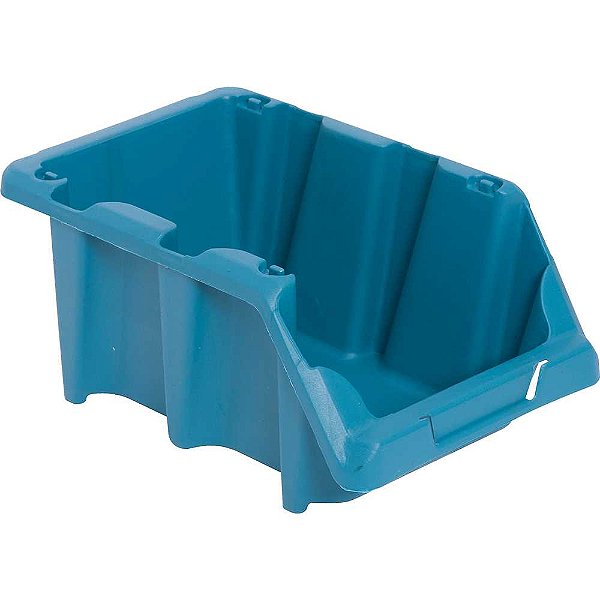 Gaveteiro plástico nº5 12,0cm x 15,0cm x 26,0 cm,modelo prático azul VONDER
