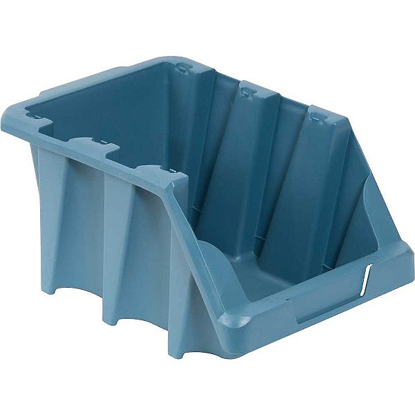 Gaveteiro plástico nº7 18,0cm x 22,0cm x 34,0 cm,modelo prático azul VONDER