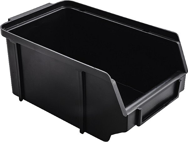 Gaveteiro plástico nº4 preto 9,2cm x 11,3cm x 20,0cm NACIONAL