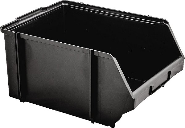Gaveteiro plástico nº8 preto 18,5cm x 27,5cm x 38,0cm NACIONAL