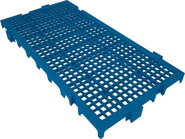Piso plástico modular 250mm x 500mm azul 42528 PRESTO
