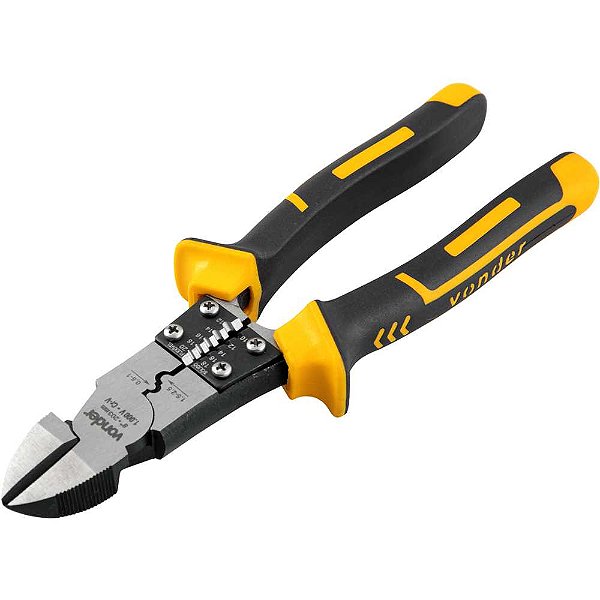 Alicate corte diagonal 8" para eletricista multifunção com isolação até 1.000V VONDER