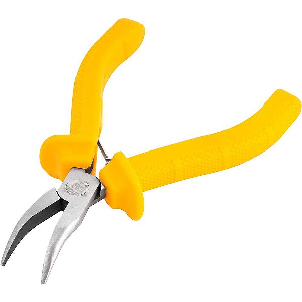 Alicate bico meia cana curvo 4.1/2" com isolação até 1.000V VONDER