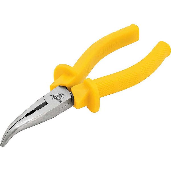 Alicate bico meia cana curvo 6" com isolação até 1.000V VONDER