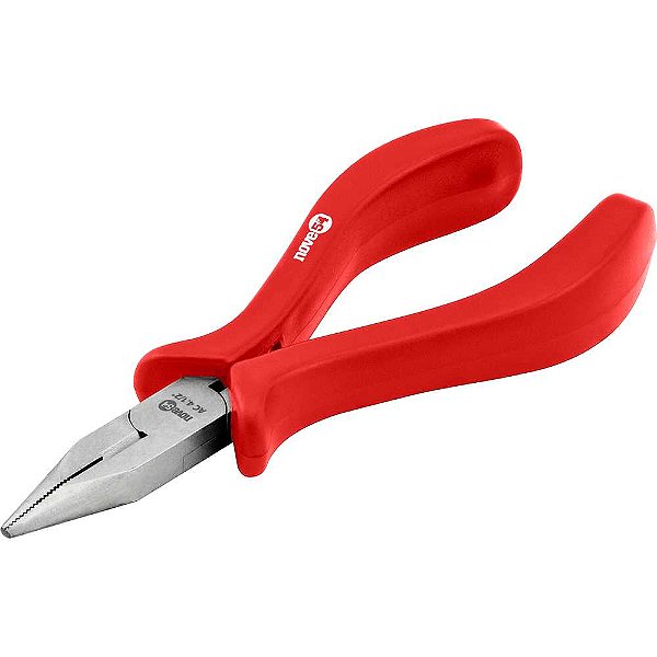 Alicate bico meia cana reto 4.1/2" em aço carbono polido NOVE54