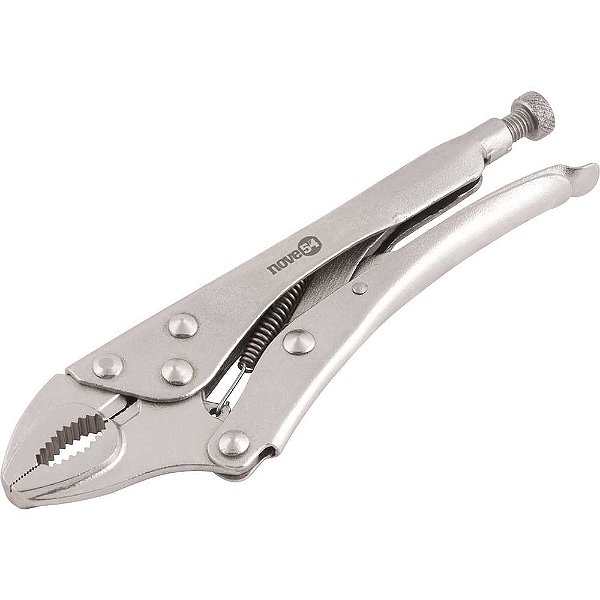 Alicate de pressão 10" mordente curvo NOVE54