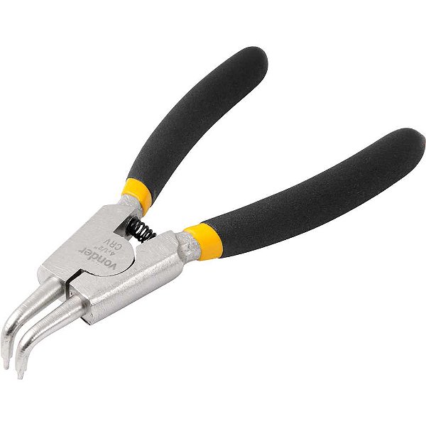 Alicate para anéis externos bico curvo 4.1/2" - 114,3mm VONDER
