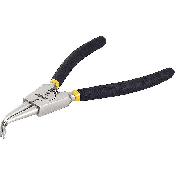 Alicate para anéis externos bico curvo 6.1/2" VONDER