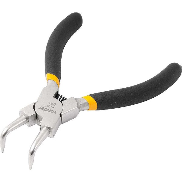 Alicate para anéis interno bico curvo 4.1/2" VONDER
