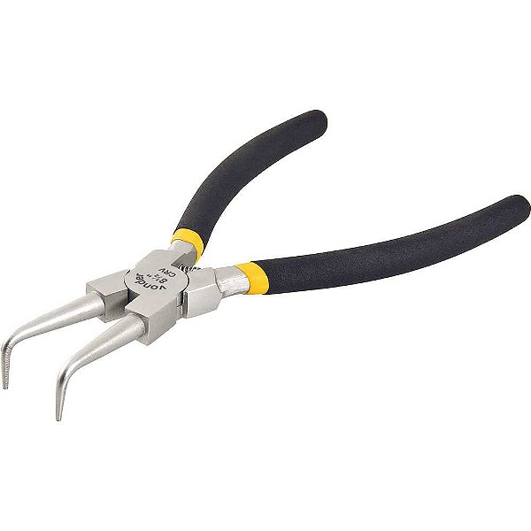 Alicate para anéis interno bico curvo 8.1/2" VONDER